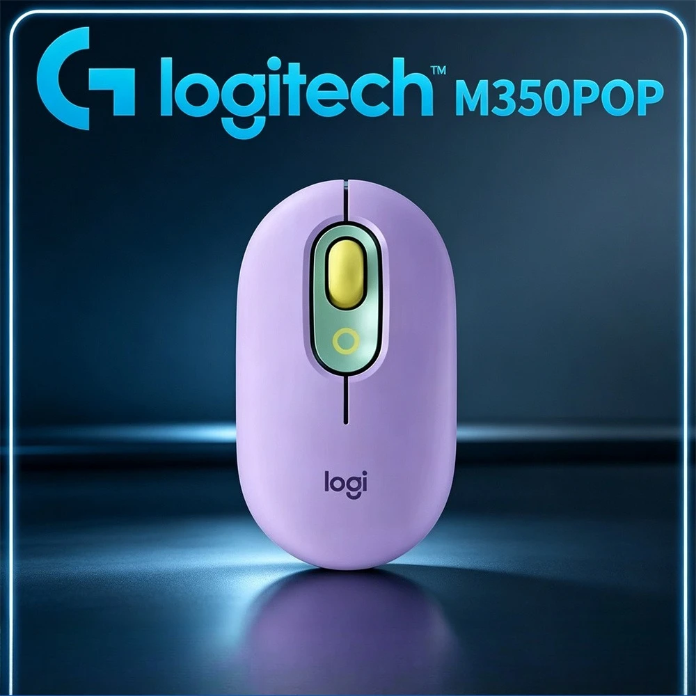 Home Office Noturno - Mouse Sem Fio Silencioso Logitech POP