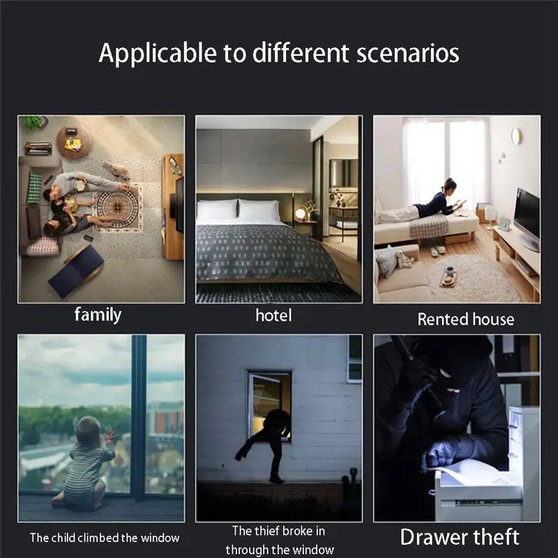 【HOME TOOL】Tuya Smart Alarm Door And Window Alarm Remote Home Isolation Sound And Light Sensor