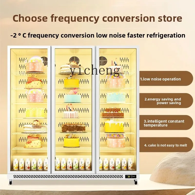 C20 Cake Display Cabinet Commercial Vertical Refrigerated Baking Refrigerator Air-cooled Fresh-keeping Cabinet