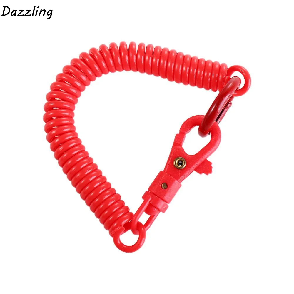 Stretchy Coil Luggage Tags ID Key Tags Labels Key Chains Stretch Spring Coil Key Hooks Spring Keychain Bracelet Spring Keyring