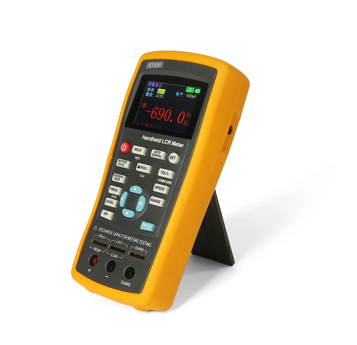 HandheldLCR Digital Bridge tester ET430 lcr meter High precisionlcr digital multimeter 0.2% LCR handheld meter