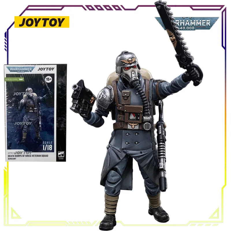 JOYTOY Original Warhammer 40K Series Imperial Mortal Army Veteran Squad Anime Action Figure Model Toys Model Gifts for Boys