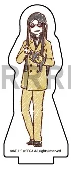 Anime 2 P2 Mini Action Figure Doll Tatsuya Lisa Silverman Acrylic Stand Model Plate Cosplay Toy for Gift