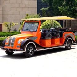 Small Airport VIP Retro Classic Car For Adults Golf Scooter Electric High Speed Moving Antique Sightseeing Cart