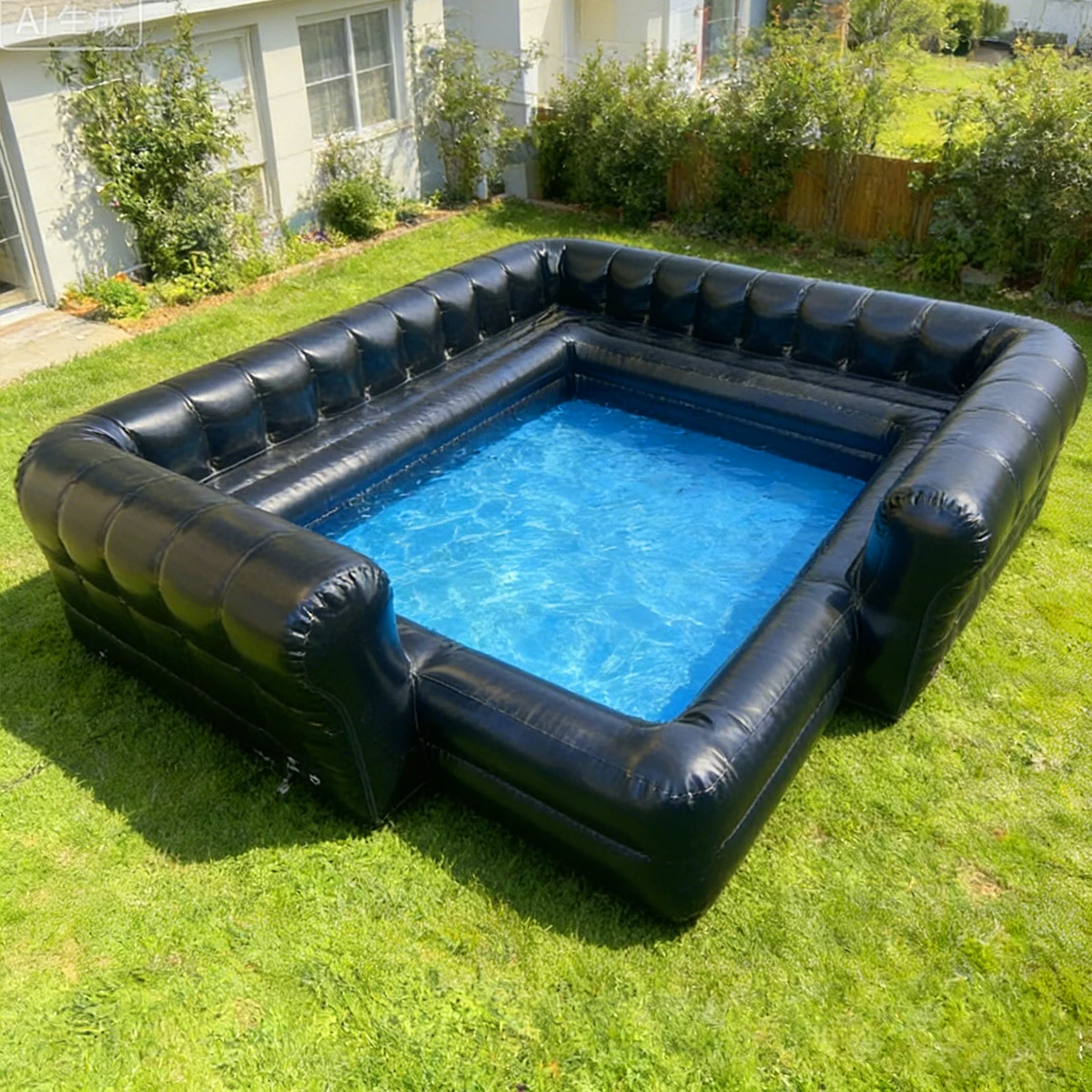 Inflatable Sofa Pool, Large Portable Swimming Pool with Built-in Sofa for Backyard Adult Parties, Fun Relaxation Combines