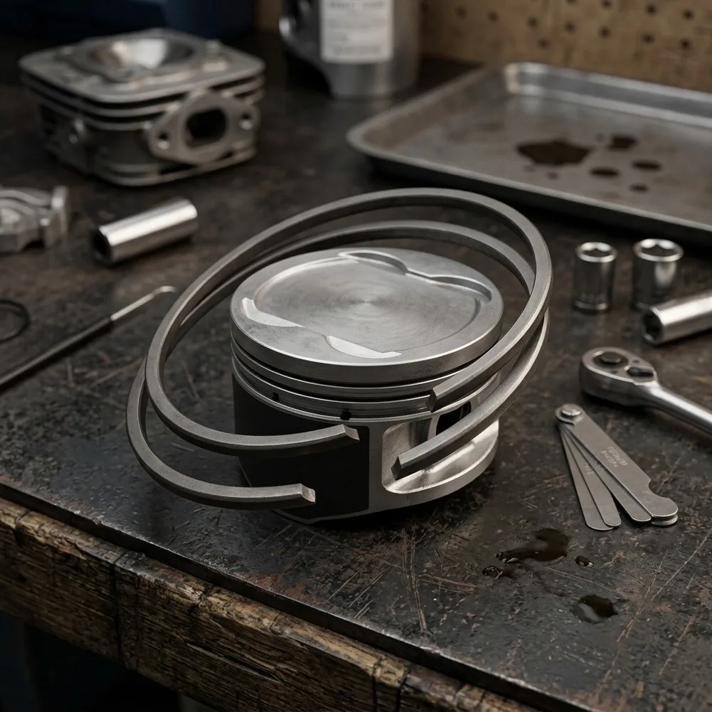 For Piston Rings 4123 034 3000 for FS56 FS62 FS62R FS66 FS66R Engines 31mm Cylinder Diameter 1.2mm Thickness Alloy Metal