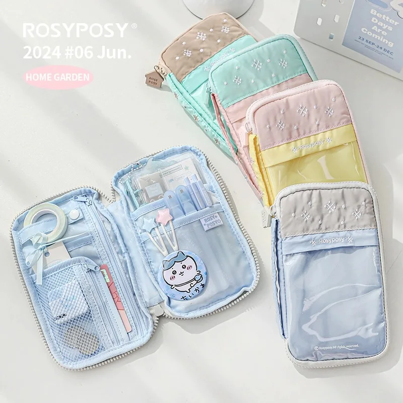 Minkys Candy Color Big Capacity Pencil Case Pen Storage Bag Pencilcase Pencil Punch Storage Bag Kids Gift Stationery JJ1832