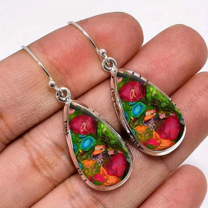 Fashion Bohemian Earring Imitation Turquoise Earring Earrings for Women Vintage Earrings Jewelry Perfect Gift To Lover Friend