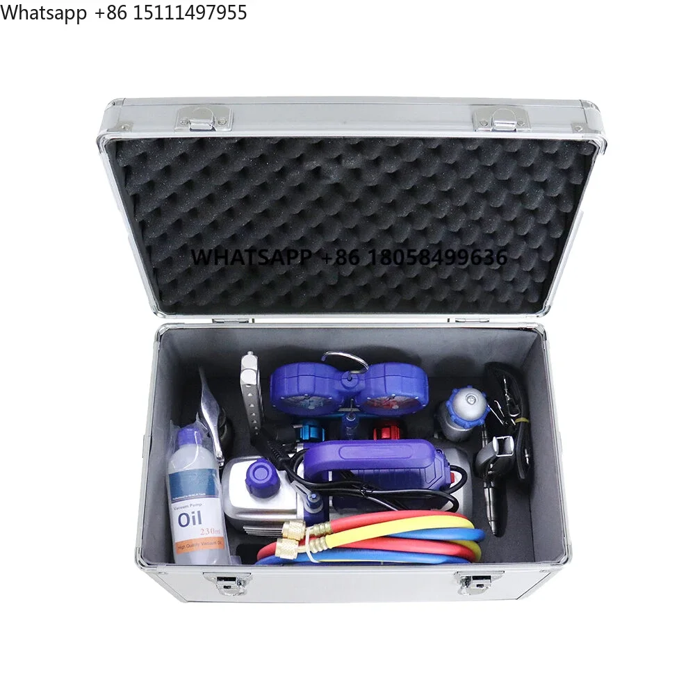 WK-7P Portable Box Set Refrigeration Repair Tool Kit Set for Air Conditioner