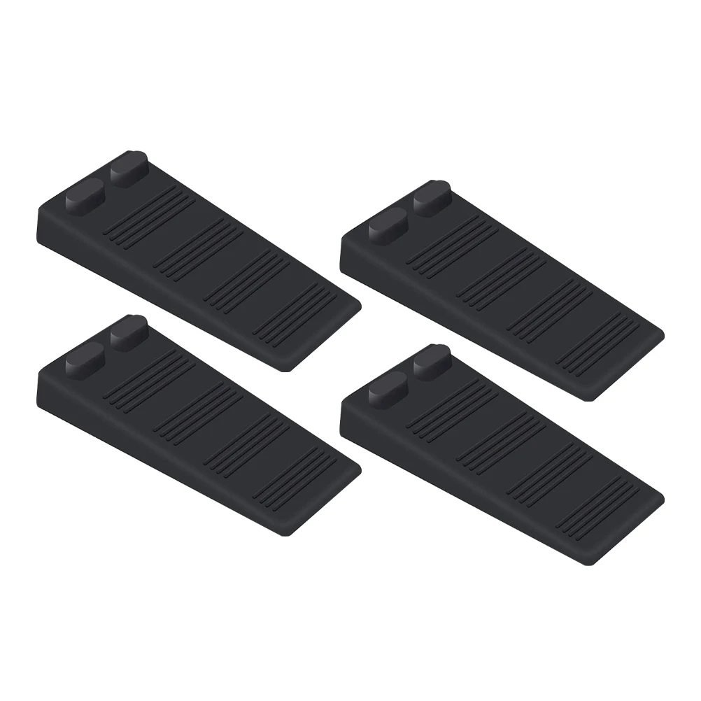 

4pcs Anti Collision Silent Stackable TPR Door Stopper Wedge Heavy Duty Floor Plug Baby Security Door Slam Stop Suitable Doors