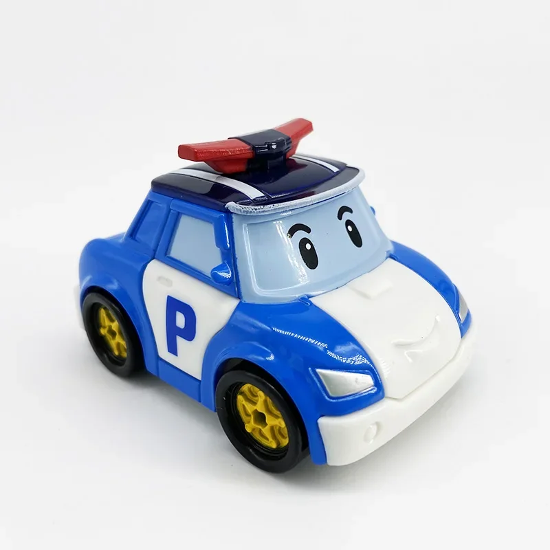 CE certification Robocar kids Toys  Korea Robot Poli Roy Haley Anime Metal Action Figure Cartoon Toy Car For Children Gift