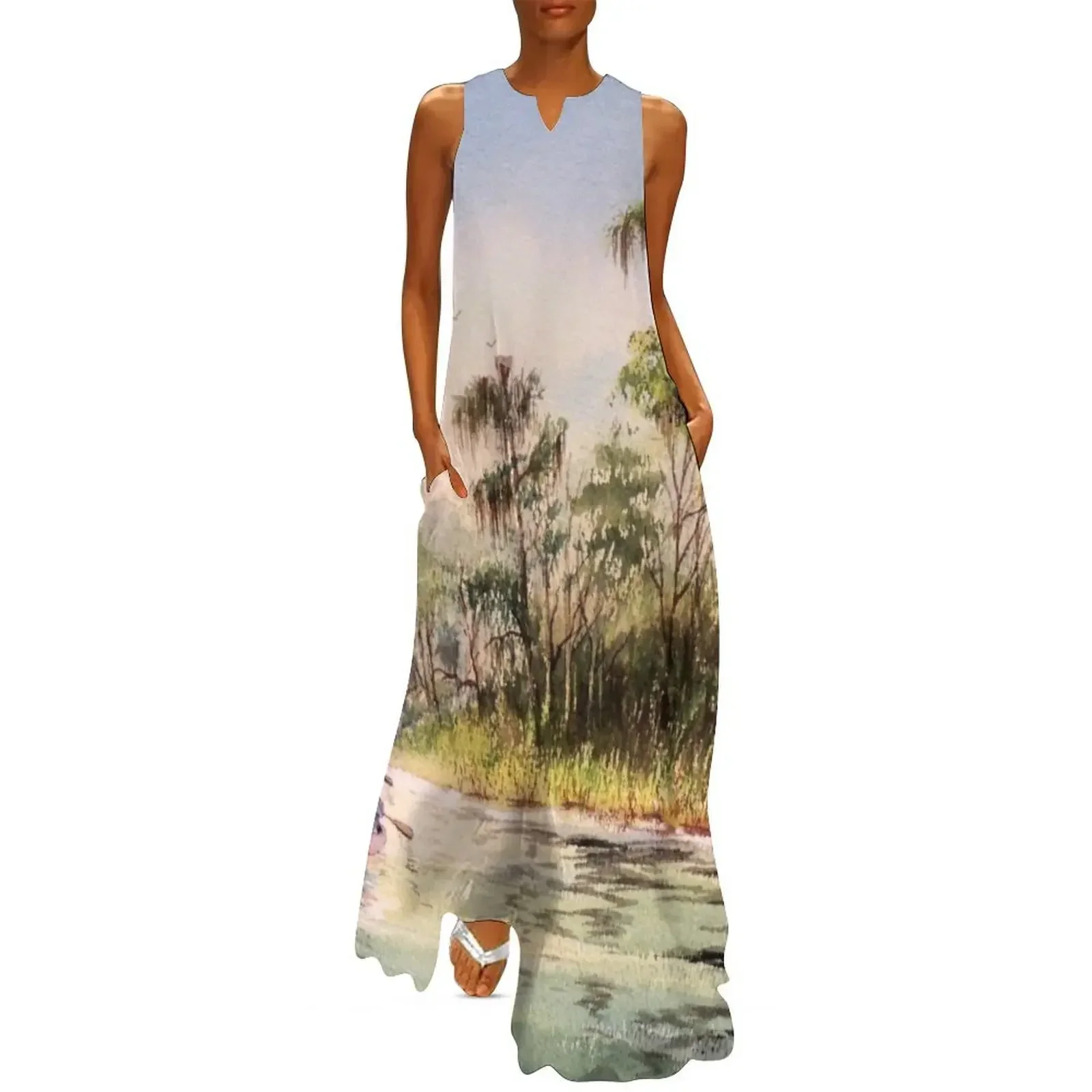 

Canoeing The Wacissa River Long Dress women's evening dress 2025 Women's clothing women's evening dresses women clothes Dress