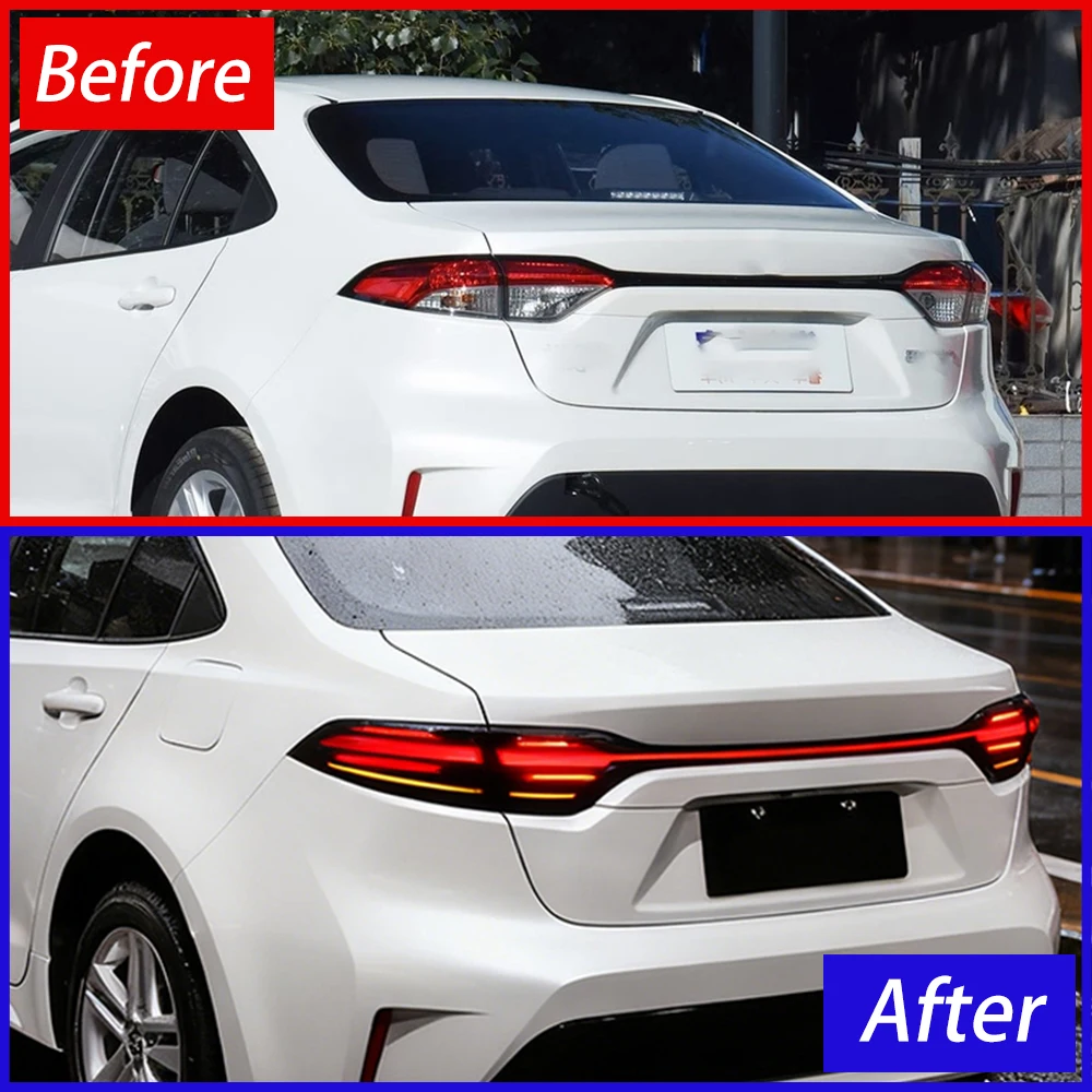 For Toyota Corolla 2019-2023 Auto Back Lamps Assembly Upgrade New style High Quality LED Through style Taillight Car Accessories