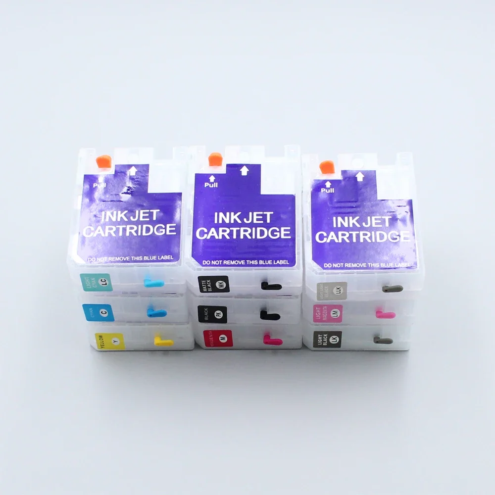 80 ML/PC P800 Refill Ink Cartridge with Permanent Chip for Epson SureColor SC- P800 Printers T8501-T8509