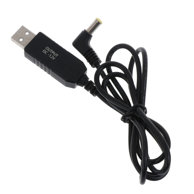 USB 5V to DC 12V Power Cable USB Voltage Step Up Converter Cable USB to DC 5.0x 3.0mm Plug DC Connector Power Supply Cable