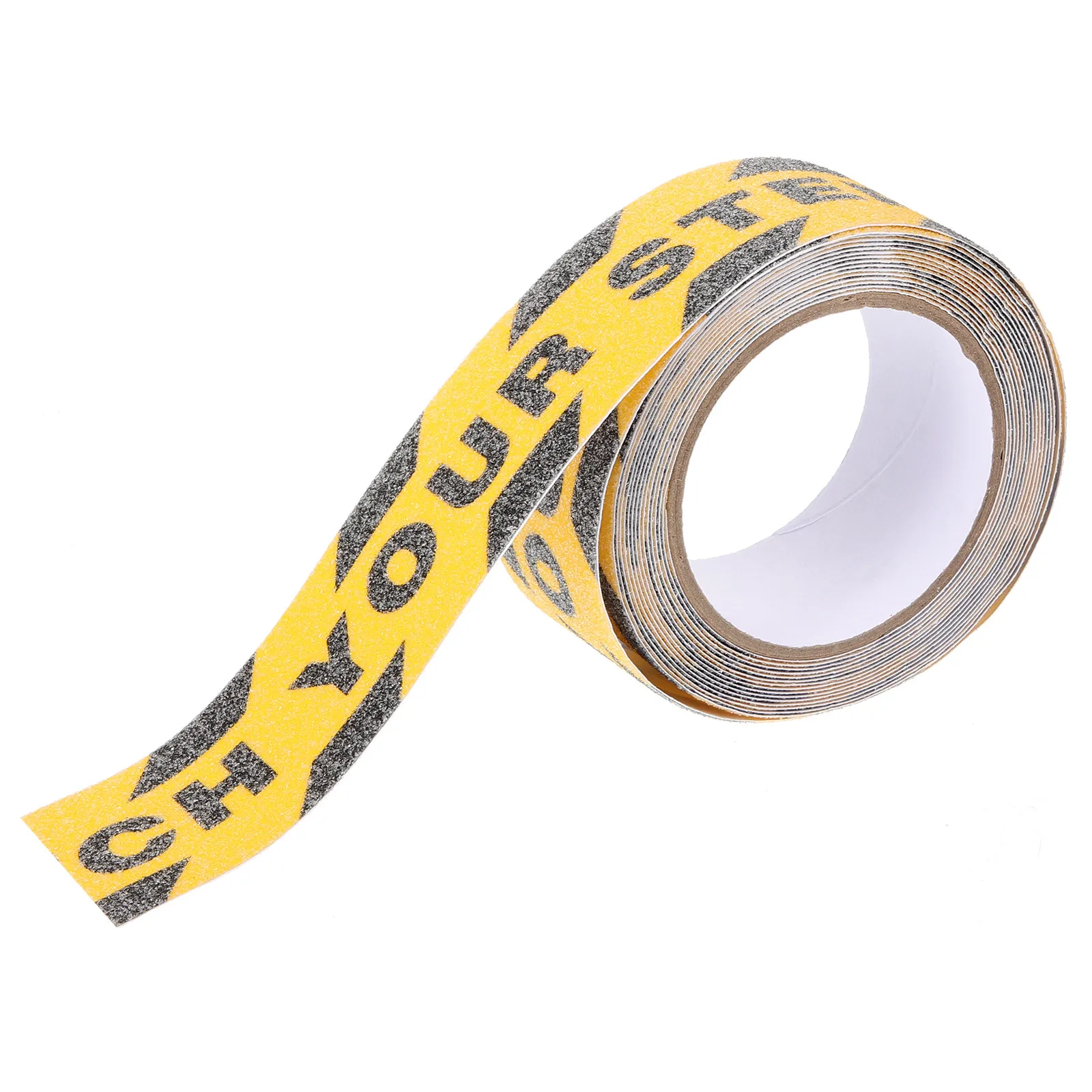 1 Roll Anti-Slip Watch Your Step Tape Floor Warning Sticker Safety Tape for Stairs Walkways Slip Protection Traffic Sign