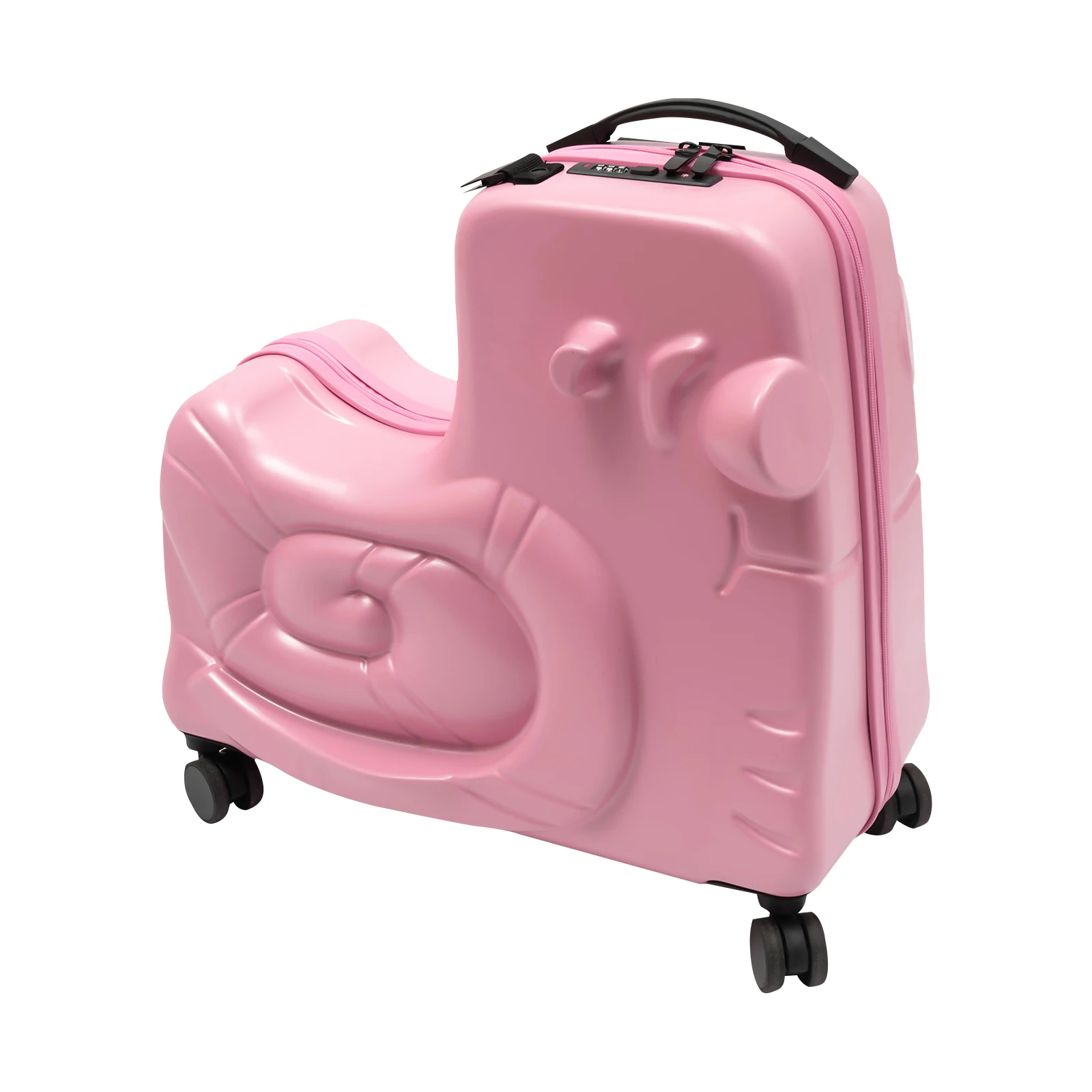 حقيبة سفر للأطفال بعجلات للأطفال مع مقعد وحزام أمان وحقيبة سكوتر للأطفال من سن 6 إلى 12 عامًا #5