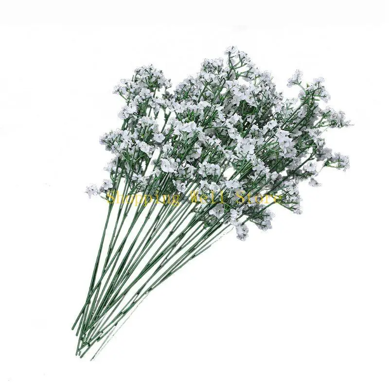 KX4B 1 PARA CABEÇA BEBÊ ROMACTOMANO DO BEBÊ GIPSOPHILA SILK FLOR FLORES FESTE CASAMENTO DECO