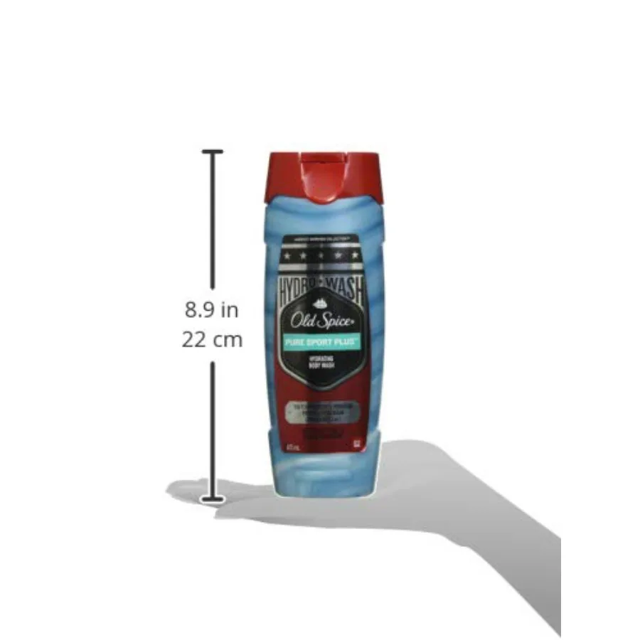 Old Spice Hydro Wash Body Wash Hardest Working Collection Pure Sport Plus 16 Oz, 0.9 Pound view 3