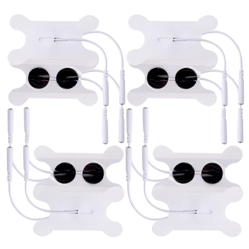 Selbstklebende, wiederverwendbare Elektrodenpads aus Vliesstoff für TENS-Einheit, EMS-Muskelstimulator-Patches, Ersatzaufkleber