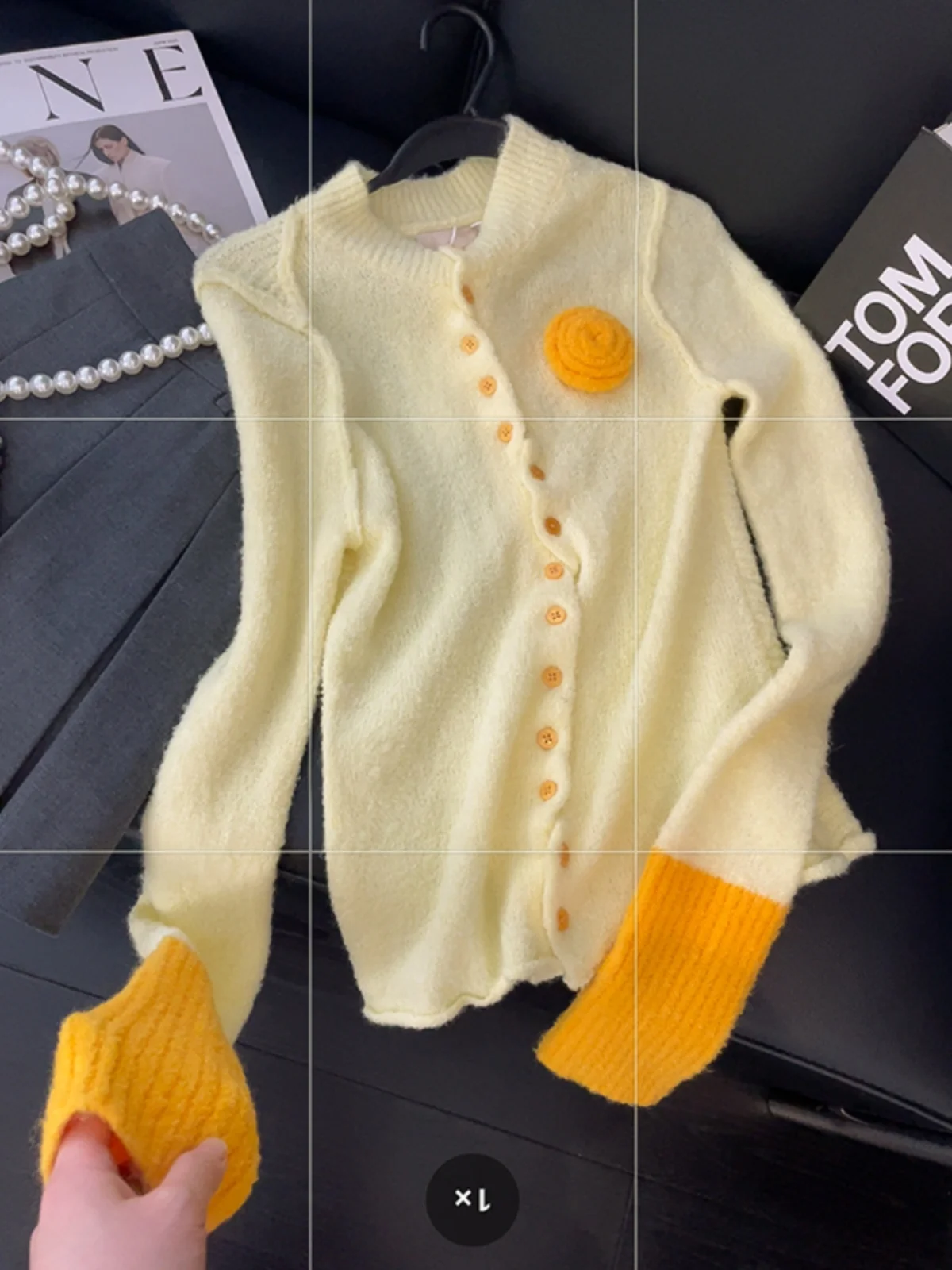 dopne-floral-knitwear-women's-soft-cozy-lazy-sle-top-lym-studio-new-2025-faion-autumn-season-other-material