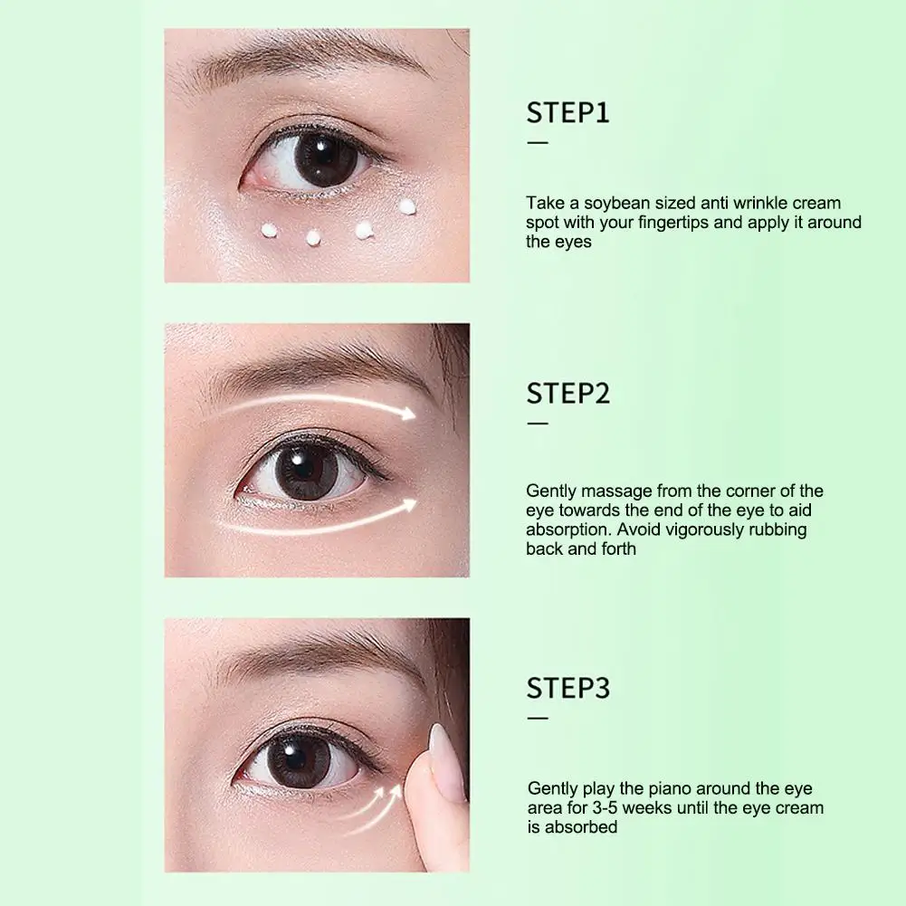 1PCS Avocado Eye Cream For Female Women Remove Eye Bags Under Eye Hyaluronic Acid Moisturizing Serum Eye Care C9J2