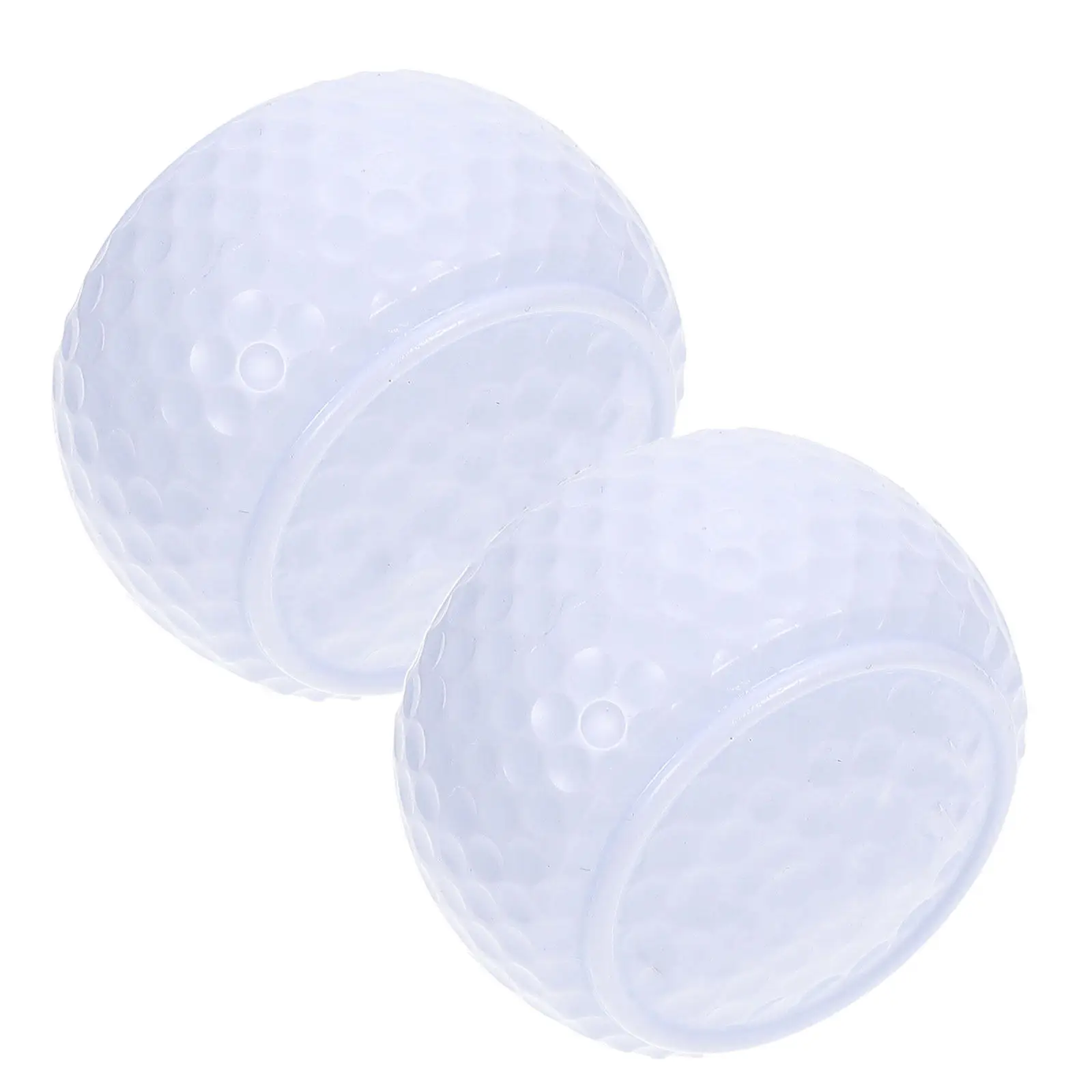 

2Pcs Indoor Outdoor Golf Practice Balls Flat Design High-Durability Synthetic Rubber Training Putting Rod Golfing Supply
