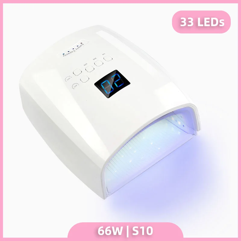 Rechargeable UV LED Nail Lamp S10 Wireless Gel Polish Nail Dryer Pedicure Manicure Light Cordless LED Nail Lamp For Manicure