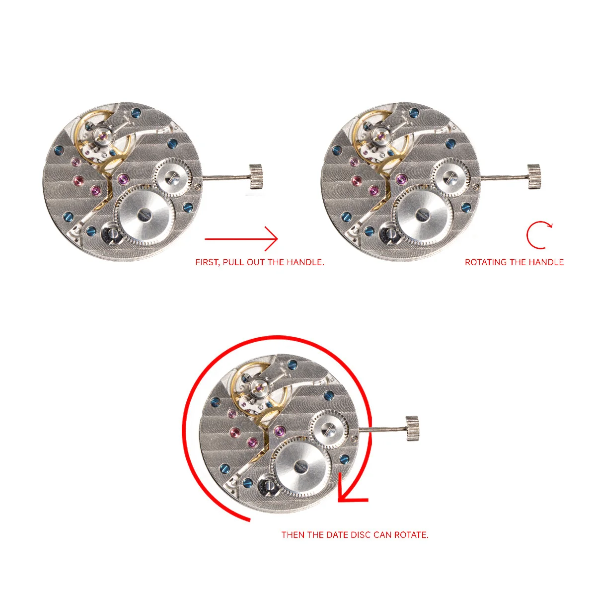 Replace ETA 6497 Watch Movement For Seagull ST36 6497 17 Jewels Mechanical Hand Winding Watches Accessories Parts for Men