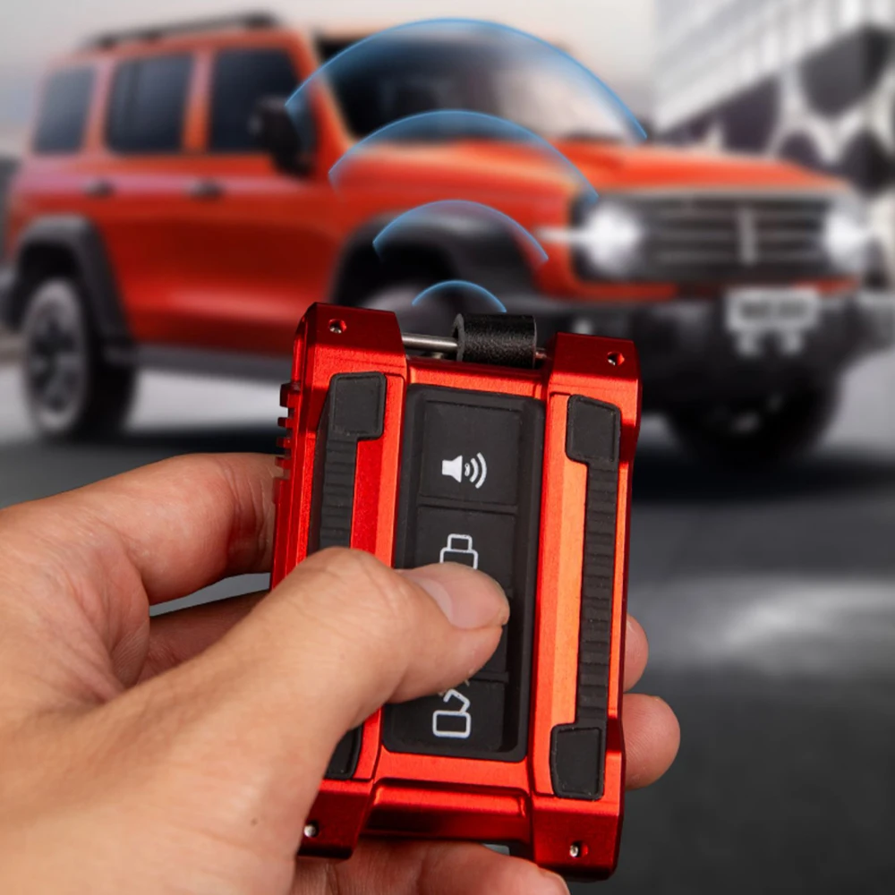 

For Great Wall GWM WEY Tank 300 Key Set Special Modified Armor Personalized Keychain Aluminum Alloy Mech Key Shell