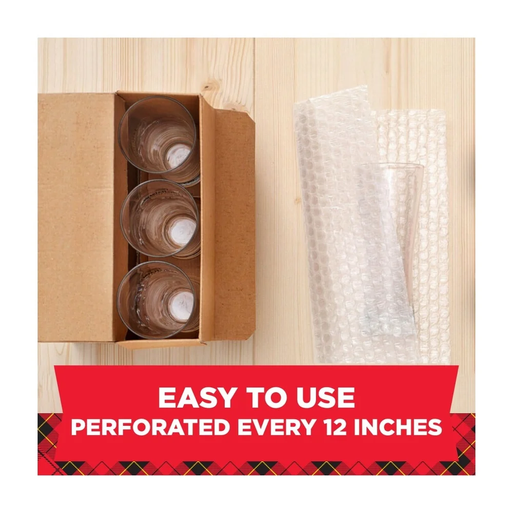 Heavy Duty Bubble Cushion Wrap 60ft x 12in Perforated Roll Shipping Packing Storage Protection of Delicate Items