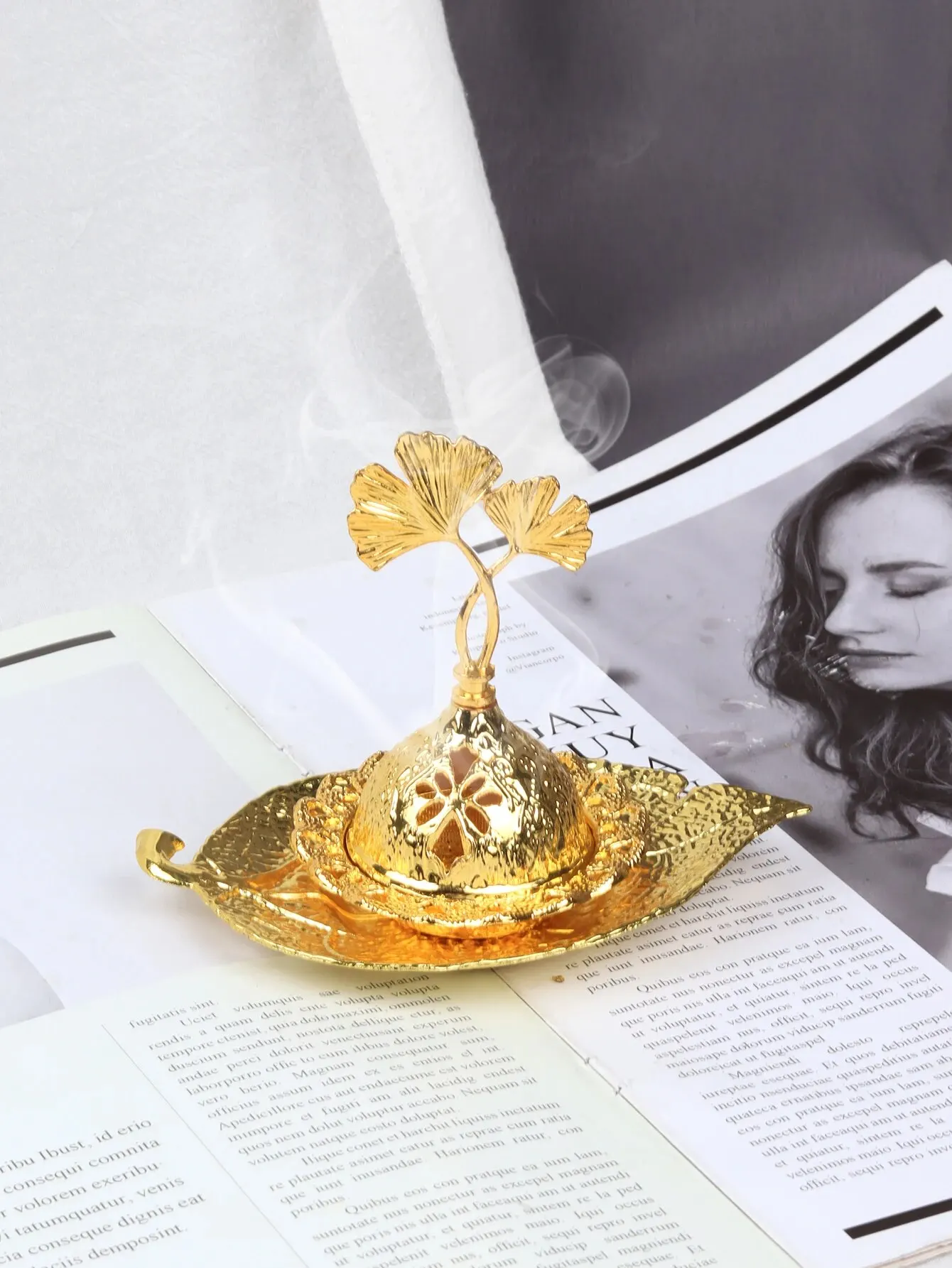 موقد البخور المعدني الصغير المحمول ، الشرق الأوسط ، العربية ، زين ديكور المنزل ، حفل الشاي ، الصغيرة ، 1 قطعة