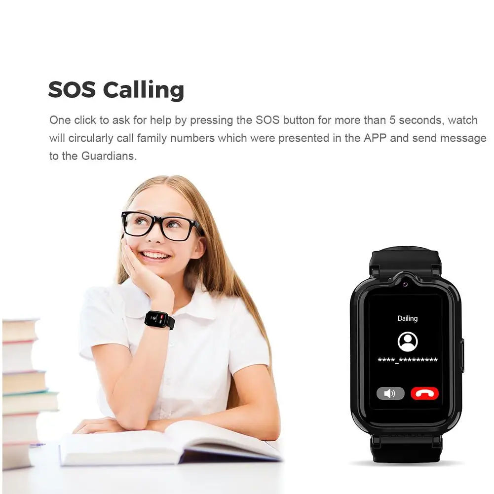 

Детские умные часы 4G, SIM-карта, GPS-трек, местоположение видео, водонепроницаемая камера, инструмент LBS, SOS, часы для звонков, умный дисплей E5X9