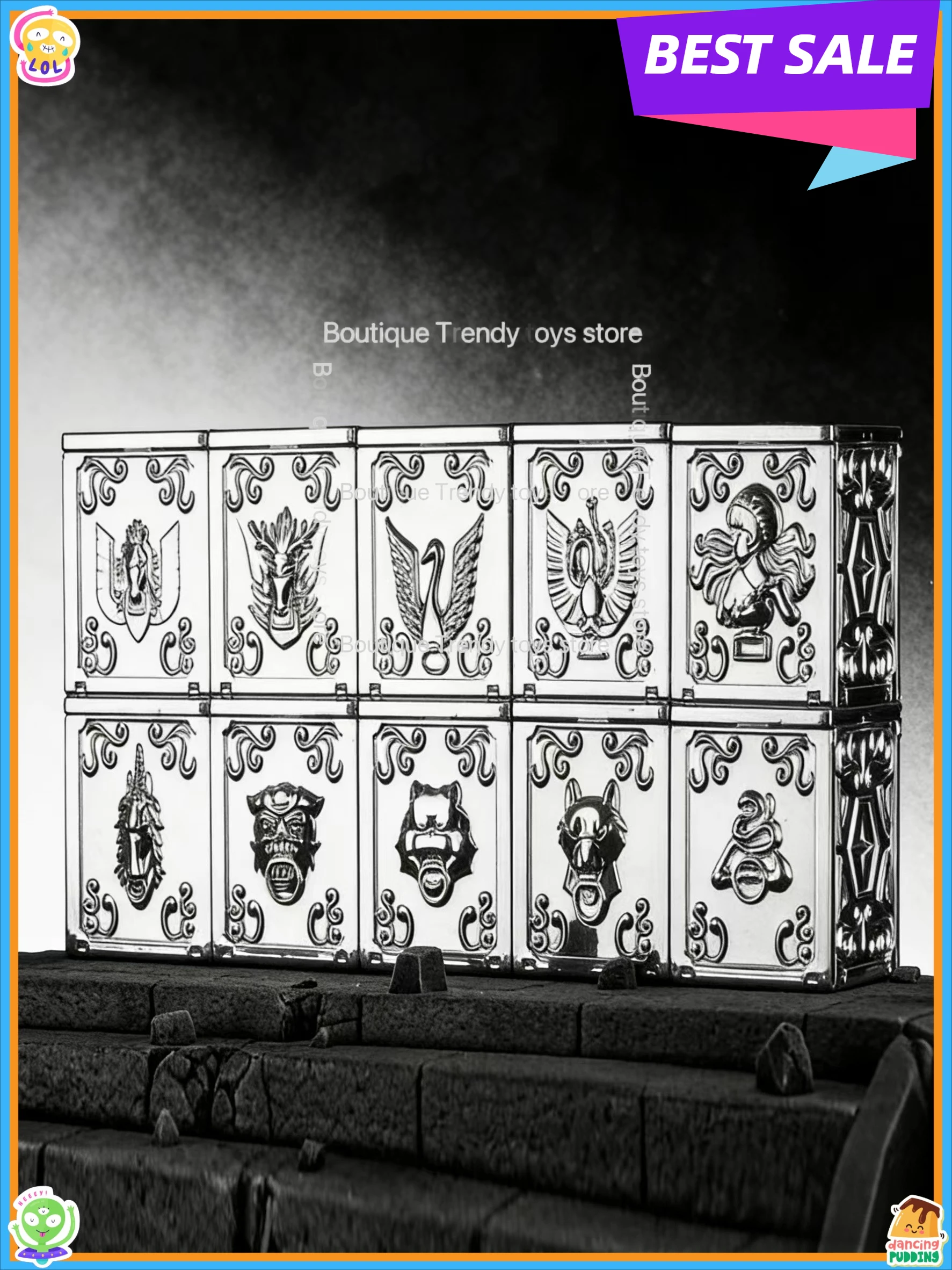 

В наличии: Набор фигурок Saint Seiya Myth Cloth EX - Пандора, Пегас, Дракон, Андромеда, Цикон, Феникс, Единорог, Медведь, Лев, Гидра, Волк (10 фигурок)