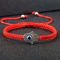 Evil Eye Charm Bracelet Ethnic Tibetan Woven Bracelets & Bangles For Women Men Handmade Braided Couples Friendship Jewelry Gifts