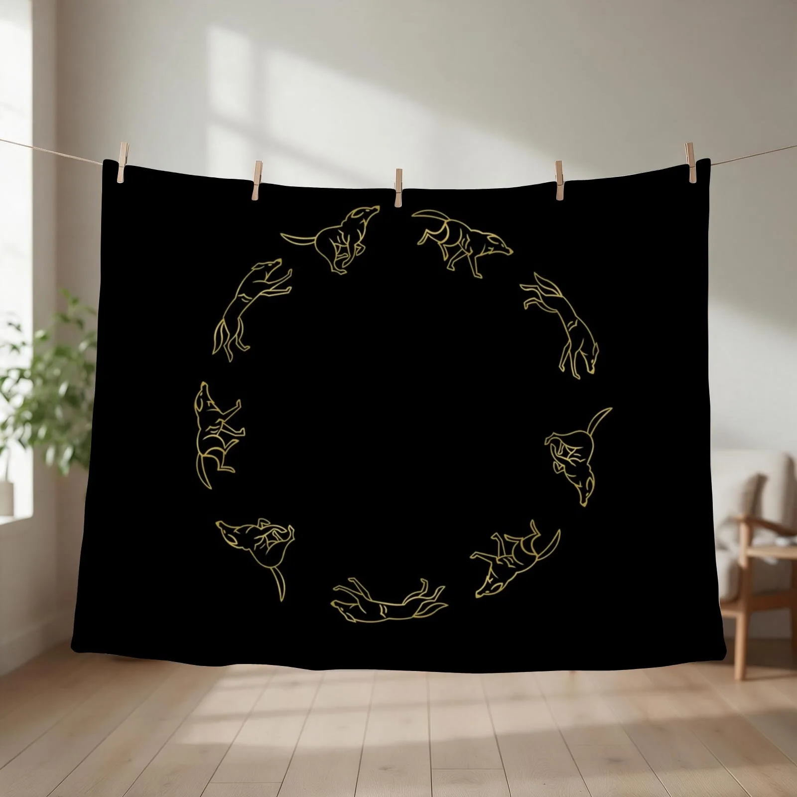 Lothal Wolves Throw Blanket Decoratives Bed covers Warm Blankets Sofas Of Decoration Blankets