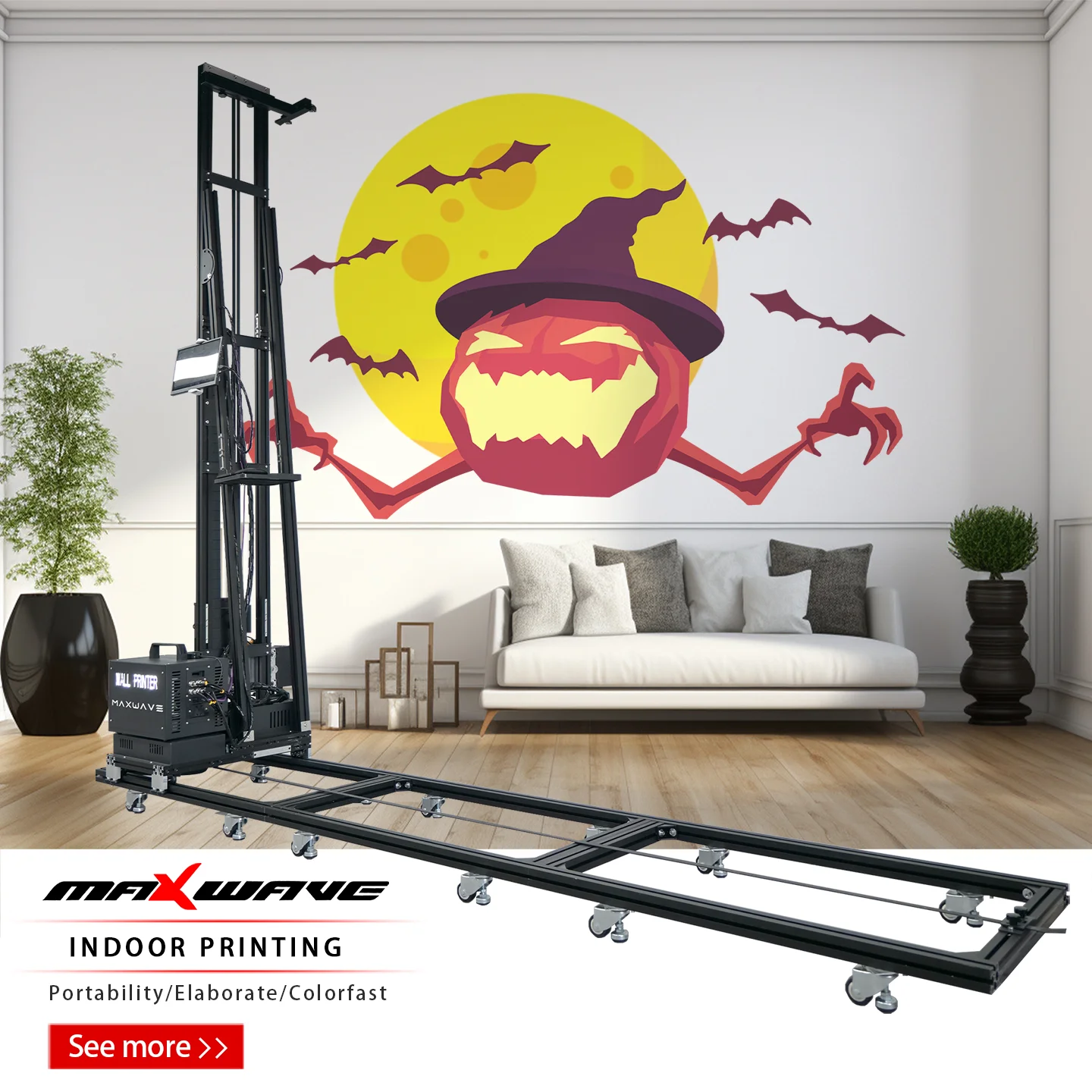 

MAXWAVE Wall Printing Machine 3d Digital Vertical Uv Price for Building Decoration the Printer Decor Walls Wall Printing Machine