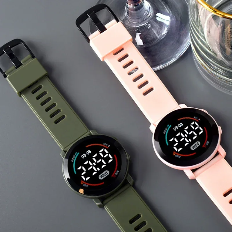 Relojes de pareja, reloj Digital LED de moda para hombres y mujeres, reloj deportivo informal de silicona, reloj electrónico, nuevo reloj para estudiantes para niños y niñas