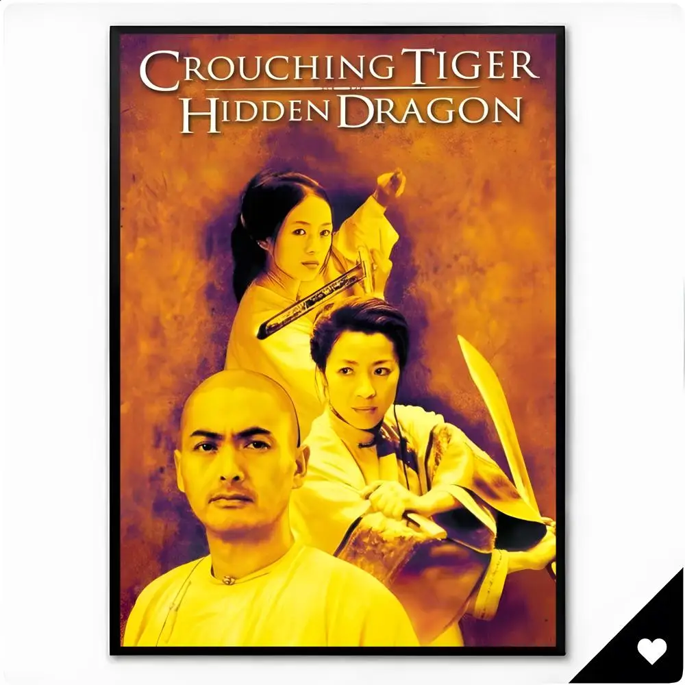 Movie Wuxia Crouching Tiger Hidden Dragon Poster Wall Art Painting for Living Room Interior Decor and Gift Options