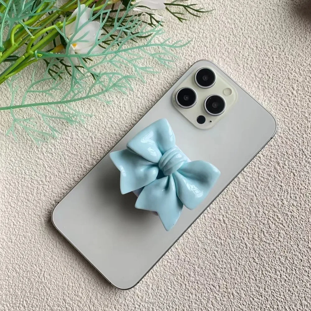 

Lovely Mirror Phone Holder Scalable Flower Bowknot Phone Bracket Portable Y2K Fashion Lazy Bracket