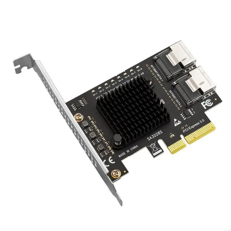LX0B 8 PORT SFF8087 PCIE إلى MINI Controller PCIE إلى SFF 8087