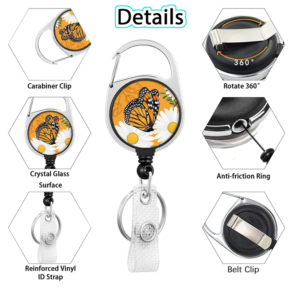 Брелок для ключей, мультяшный держатель для удостоверения личности, шнур для удостоверения личности и отдачи