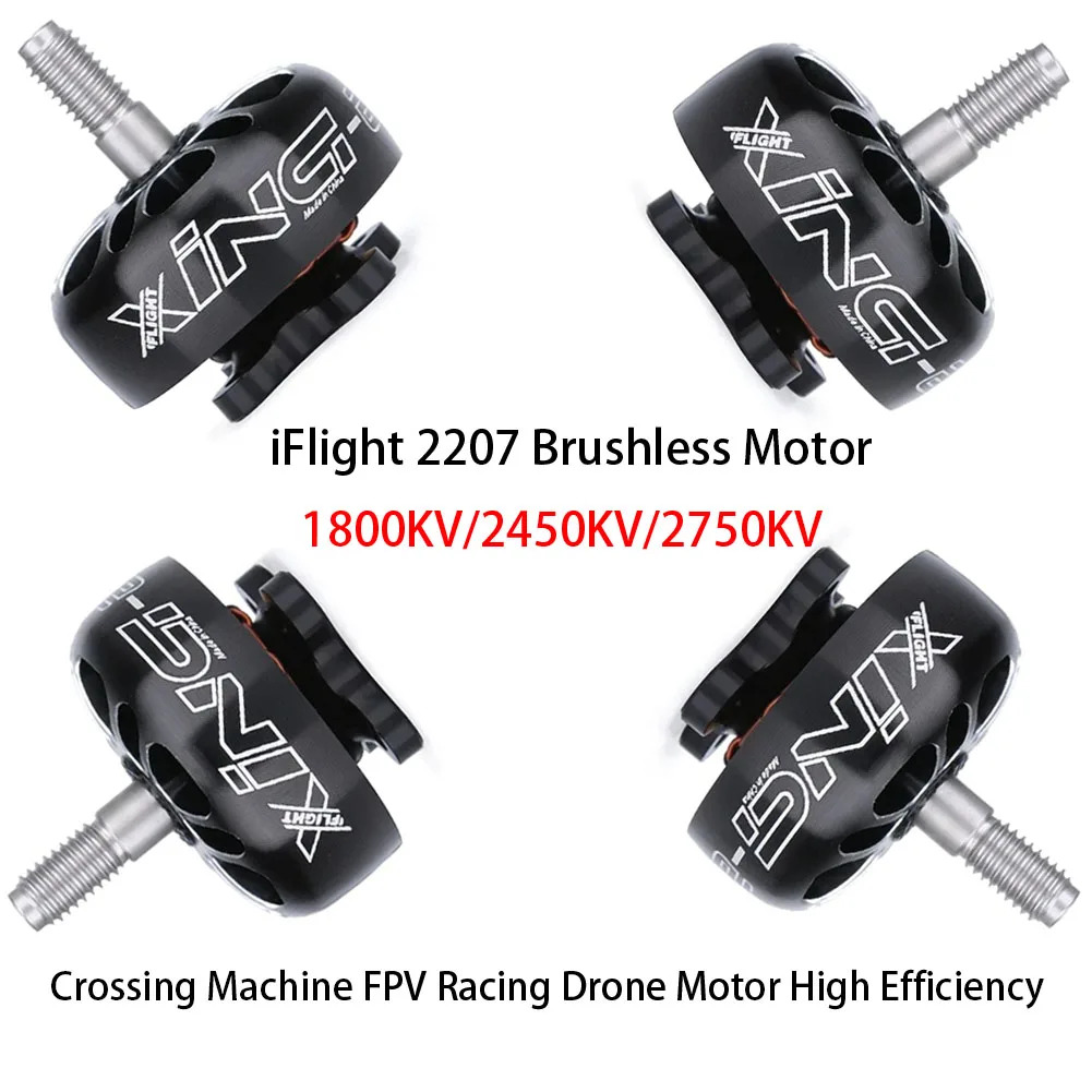 

iFlight 2207 Бесщеточный двигатель 1800 кВ/2450 кВ/2750 кВ Переходная машина FPV Racing Drone Motor Высокая эффективность