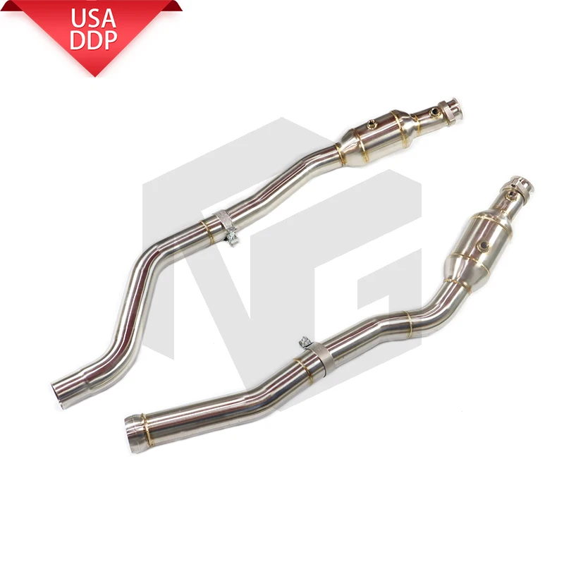 

ING ss304 high performance exhaust downpipe for Mercedes-Benz ML63 W167 5.5T without heat shield racing system