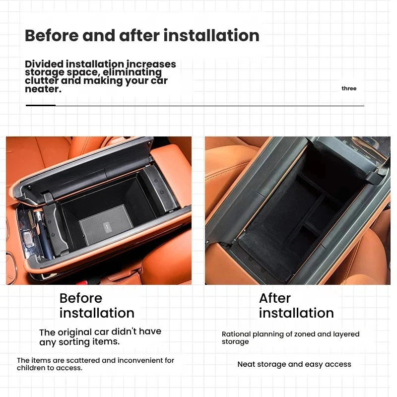 Suitable for 2025 GAC Trumpchi S7 Central Control Armrest Box Storage Box Storage Box Auto Supplies Dropshipping