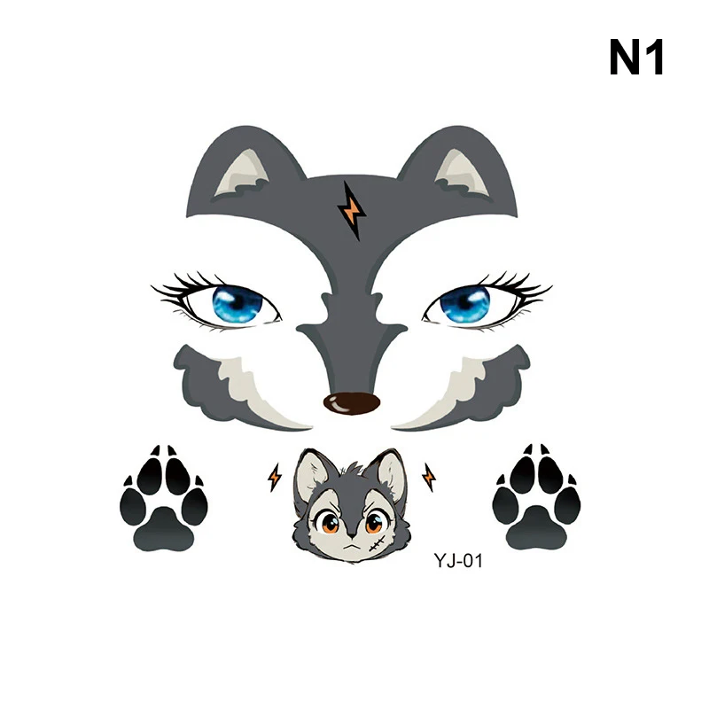 ملصقات وشم مزيفة لمهرجان الأطفال، وجه لامع للأطفال، وشم مؤقت من سلسلة المحيط اللامع، ملصق وشم مؤقت