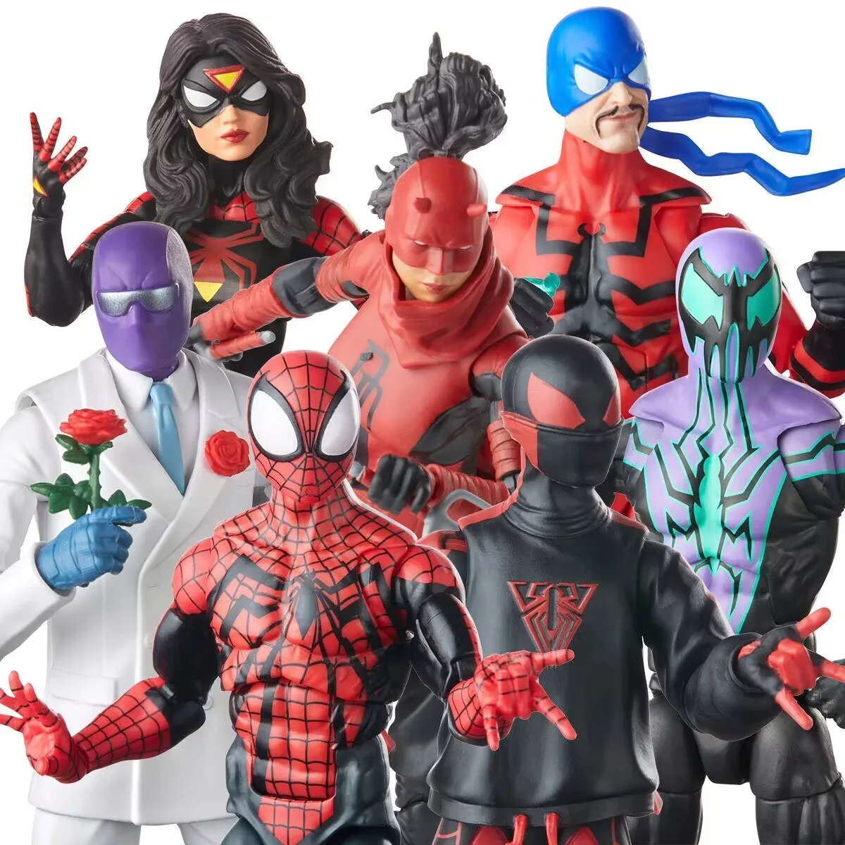 Figuras de acción de Marvel Legends, Juguetes Retro de SpiderMan, Ben Reilly, Chasm, Tarantula, Miles Morales, Rose, Elektra, Daredevil, Jessica, drawn, 6 pulgadas