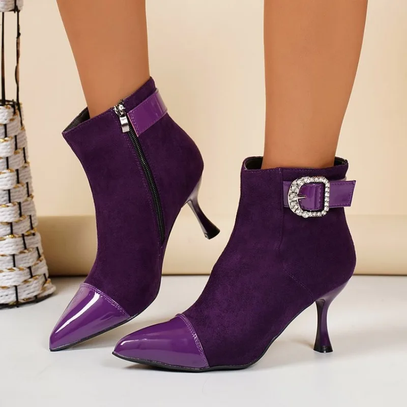 

New Style Classic Fashion Design Woman Ankle Boots High Heels Women Genuine Leather Boots High Quality Pumps Shoes TIAN.QI.HUANG