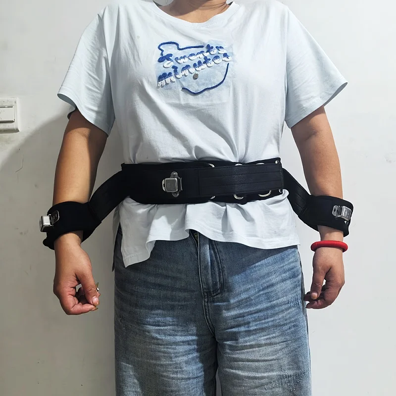 Standing Fast Magnetic Restraint Belt Set For Psychiatric Rehabilitation Binding Waist And Hands Health Care