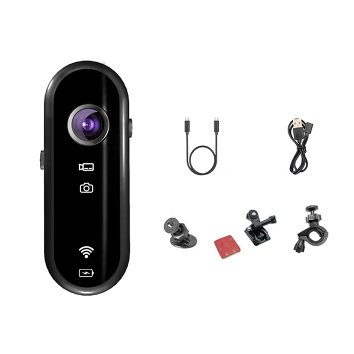 新しい多機能カメラ 1080P HD カメラ WIFI 携帯電話相互接続オートバイ自転車ビデオ録画用、B